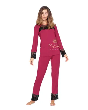 3108 Charm Velvet Roses Pajamas