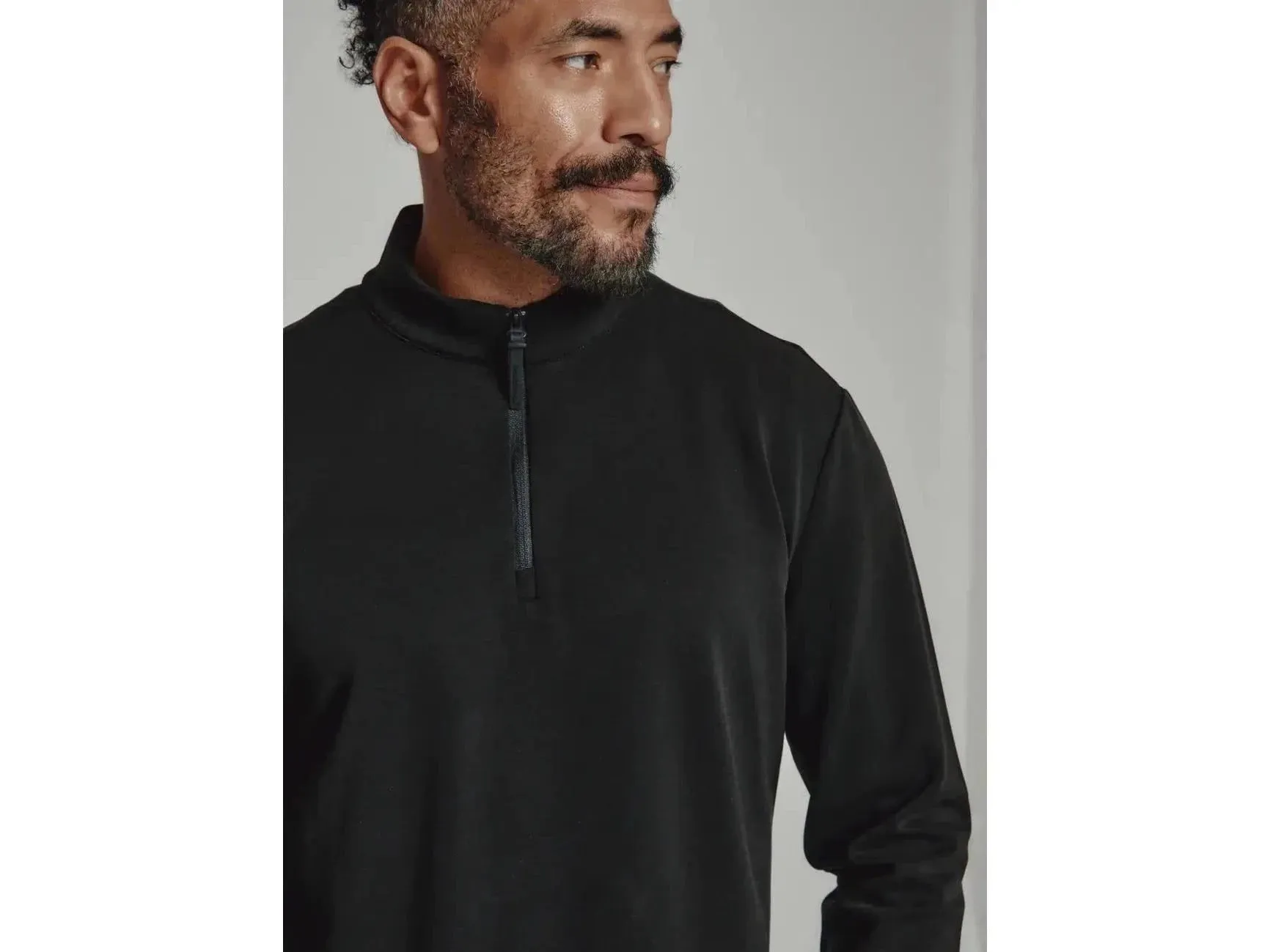 7 Diamonds Rev Quarter Zip, 1/4 Zip Pullover In Black