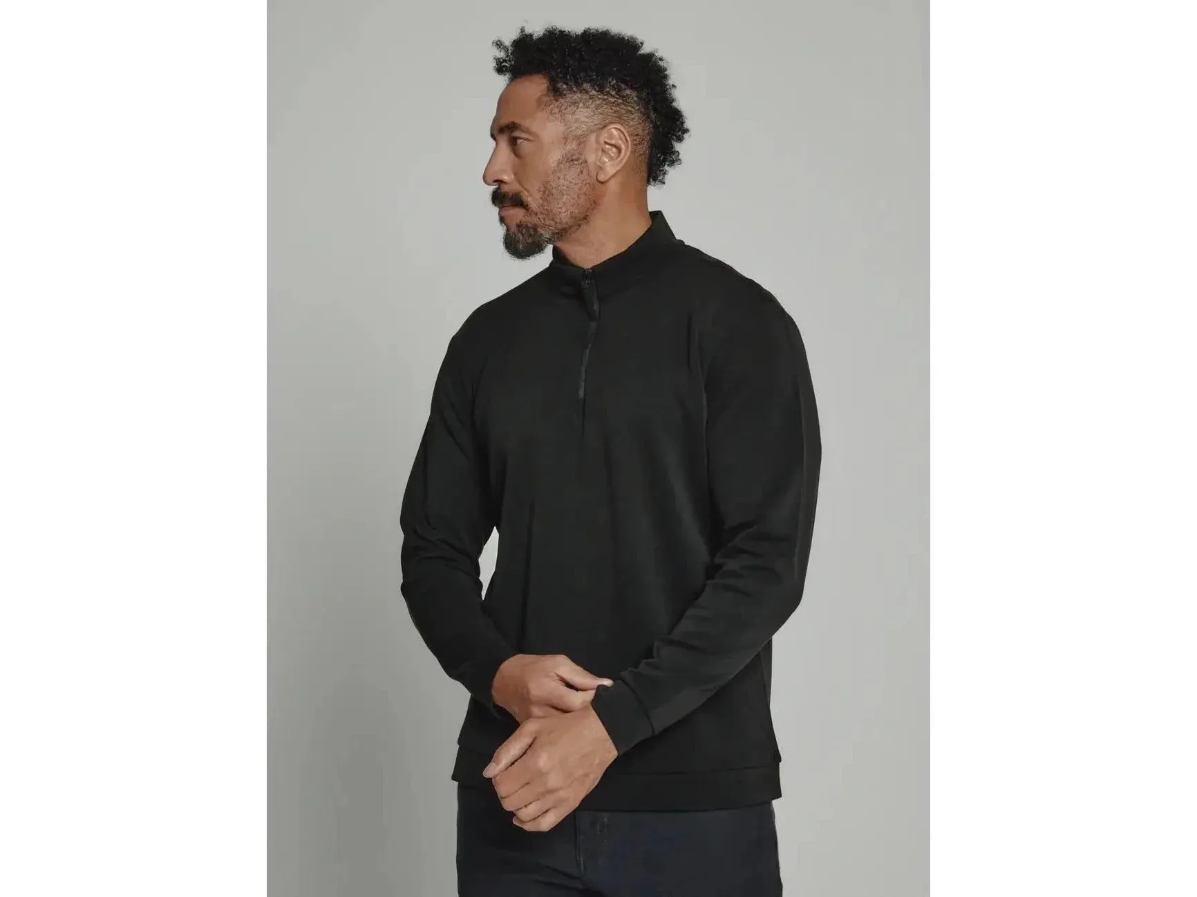 7 Diamonds Rev Quarter Zip, 1/4 Zip Pullover In Black