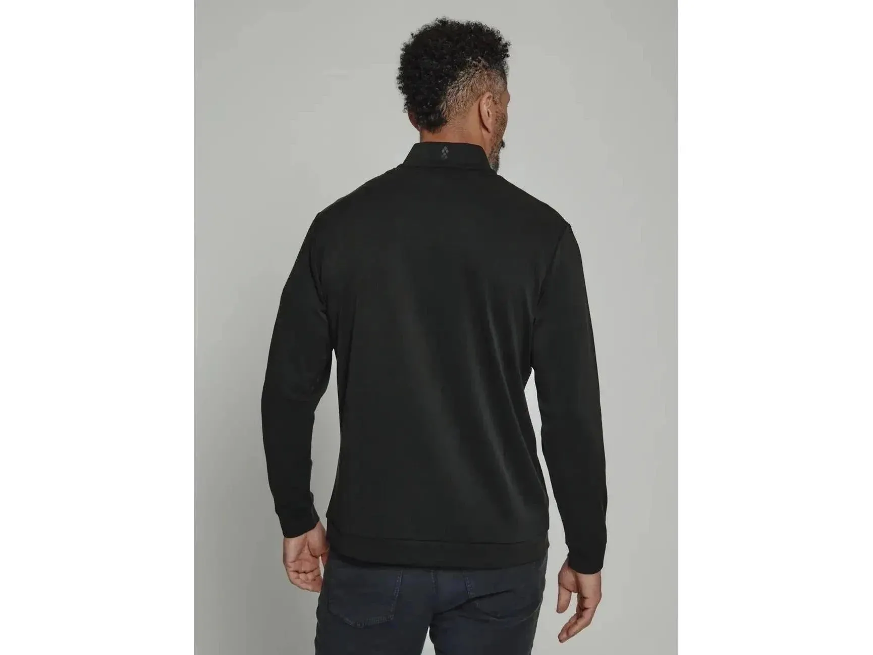 7 Diamonds Rev Quarter Zip, 1/4 Zip Pullover In Black