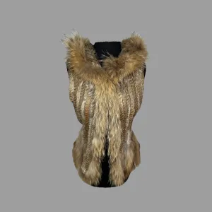 Adore Hooded Fur Vest