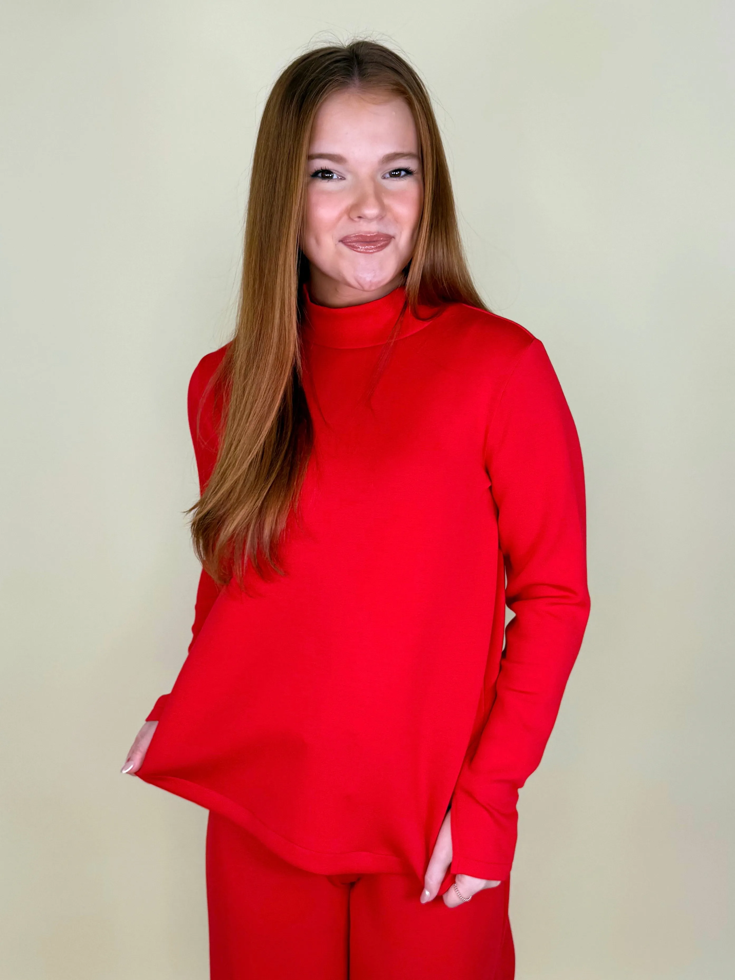 AirEssentials Mock Neck Pullover | Spanx