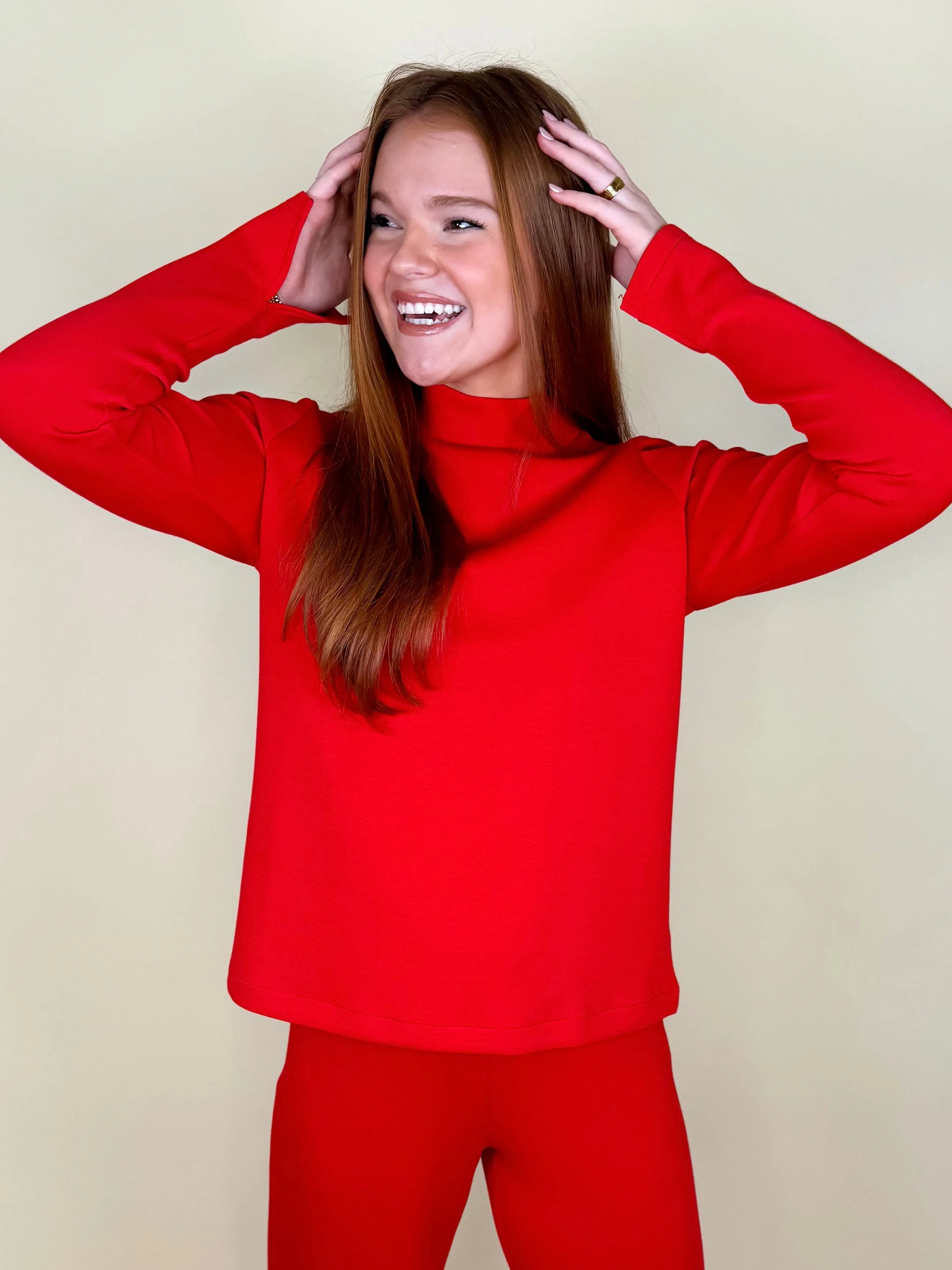 AirEssentials Mock Neck Pullover | Spanx