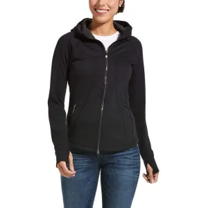 Ariat Ladies Attain Full Zip Hoodie Black