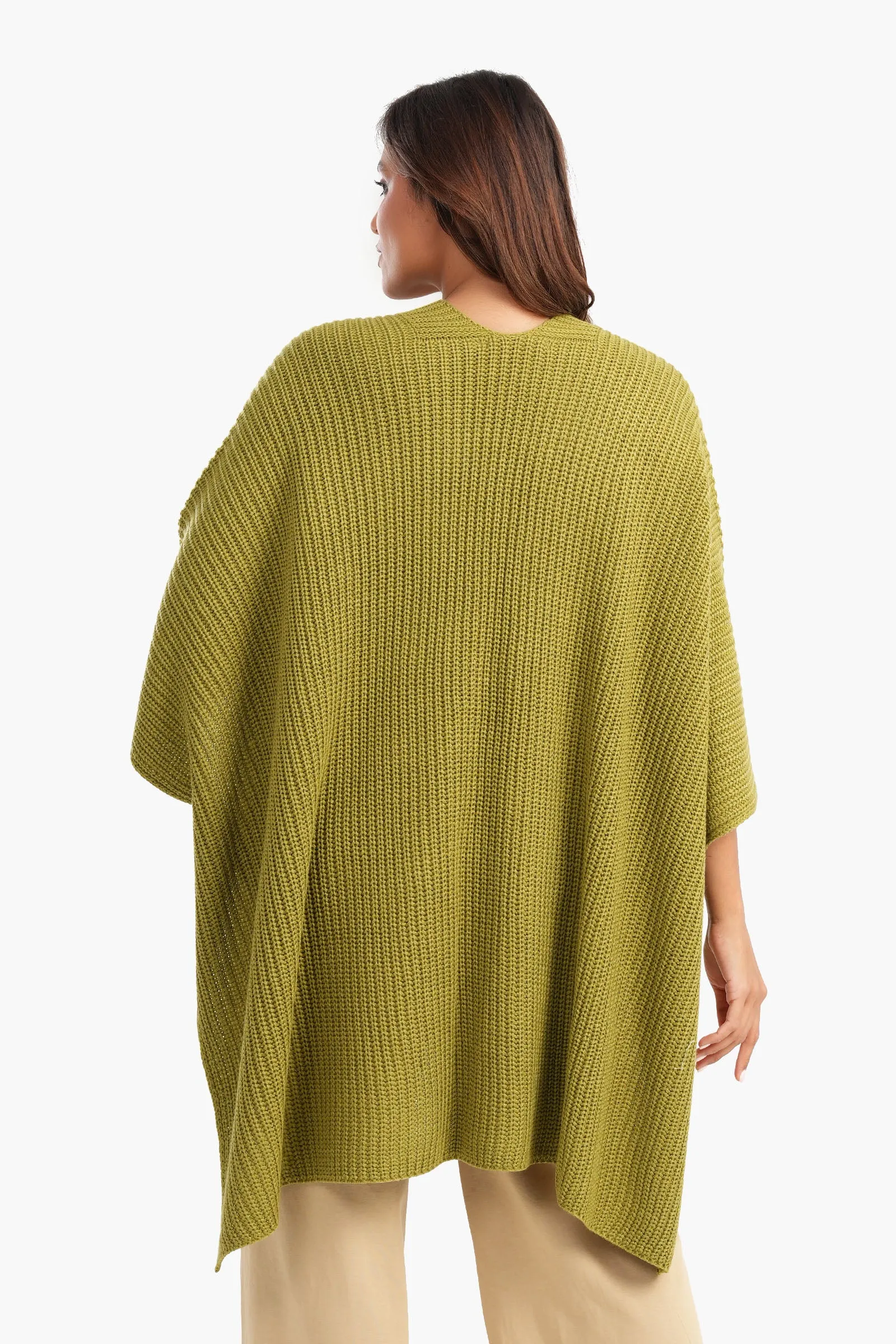 Asymmetrical One Size Poncho