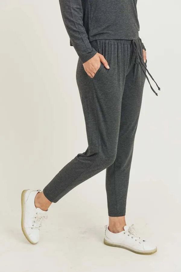 Basic Knit Drawstring Joggers