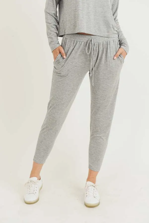 Basic Knit Drawstring Joggers