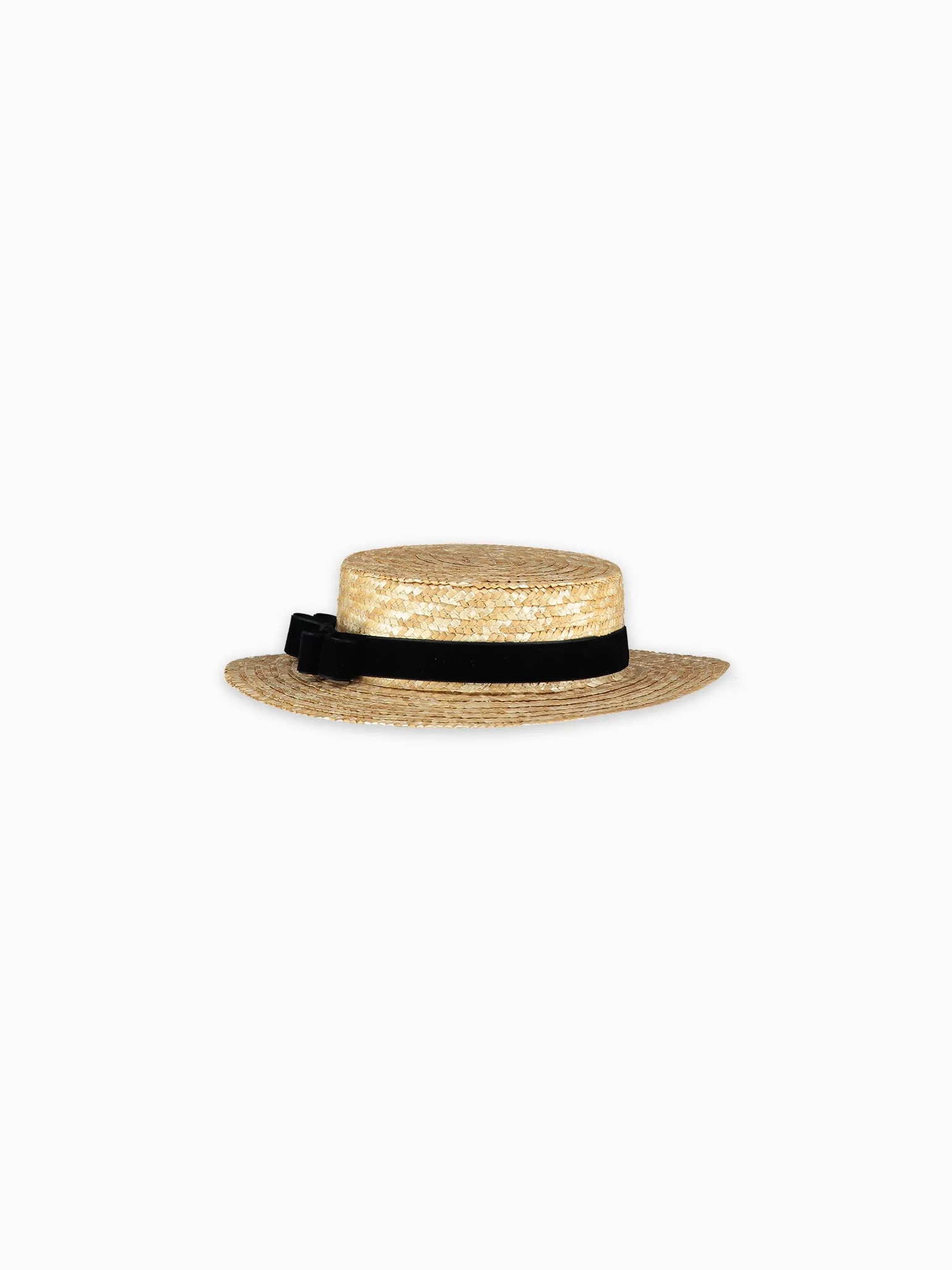 Black Rambla Straw Kids Hat