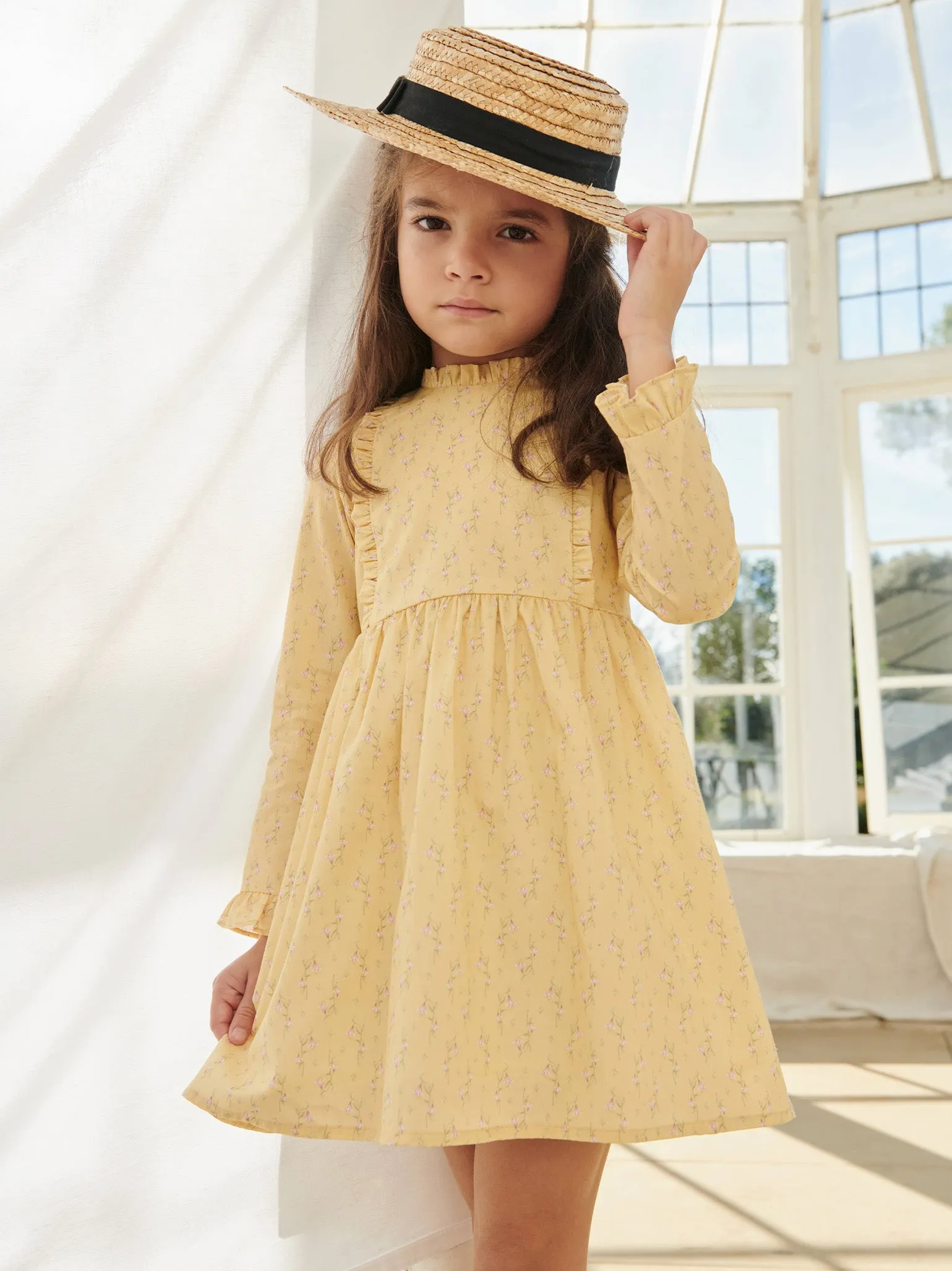 Black Rambla Straw Kids Hat