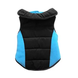 Blue Puffer Dog Parka