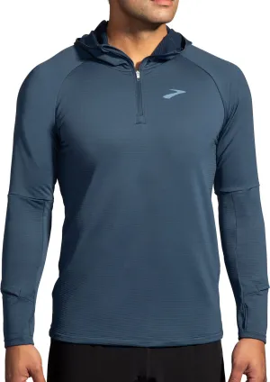 Brooks Notch Thermal 2.0 Mens Running Hoody - Blue