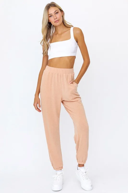 *CASUAL JOGGERS PEACH