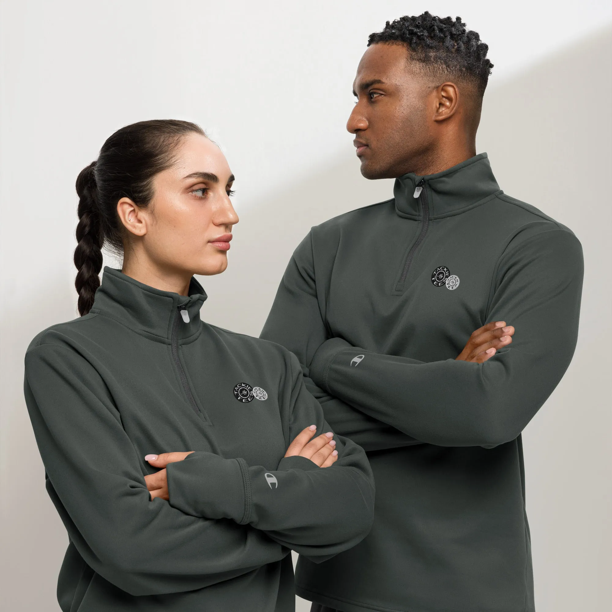 Champion quarter zip pullover | signature embroidered