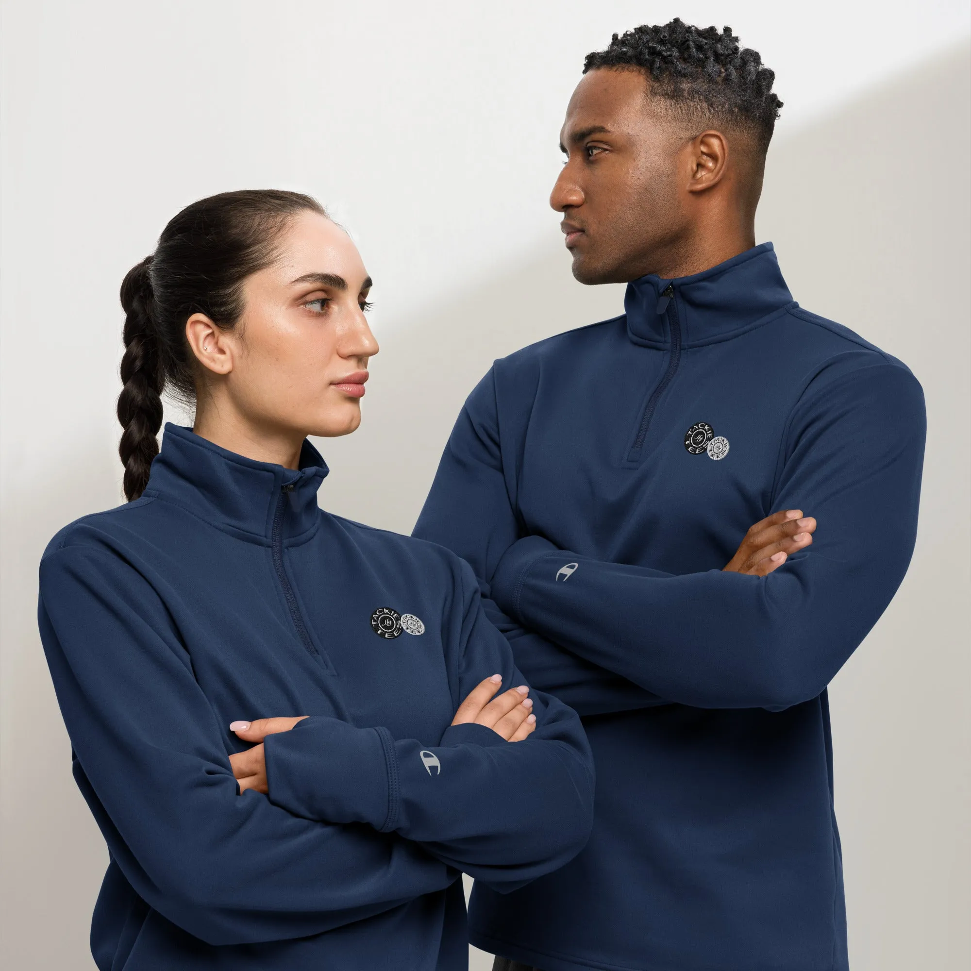 Champion quarter zip pullover | signature embroidered