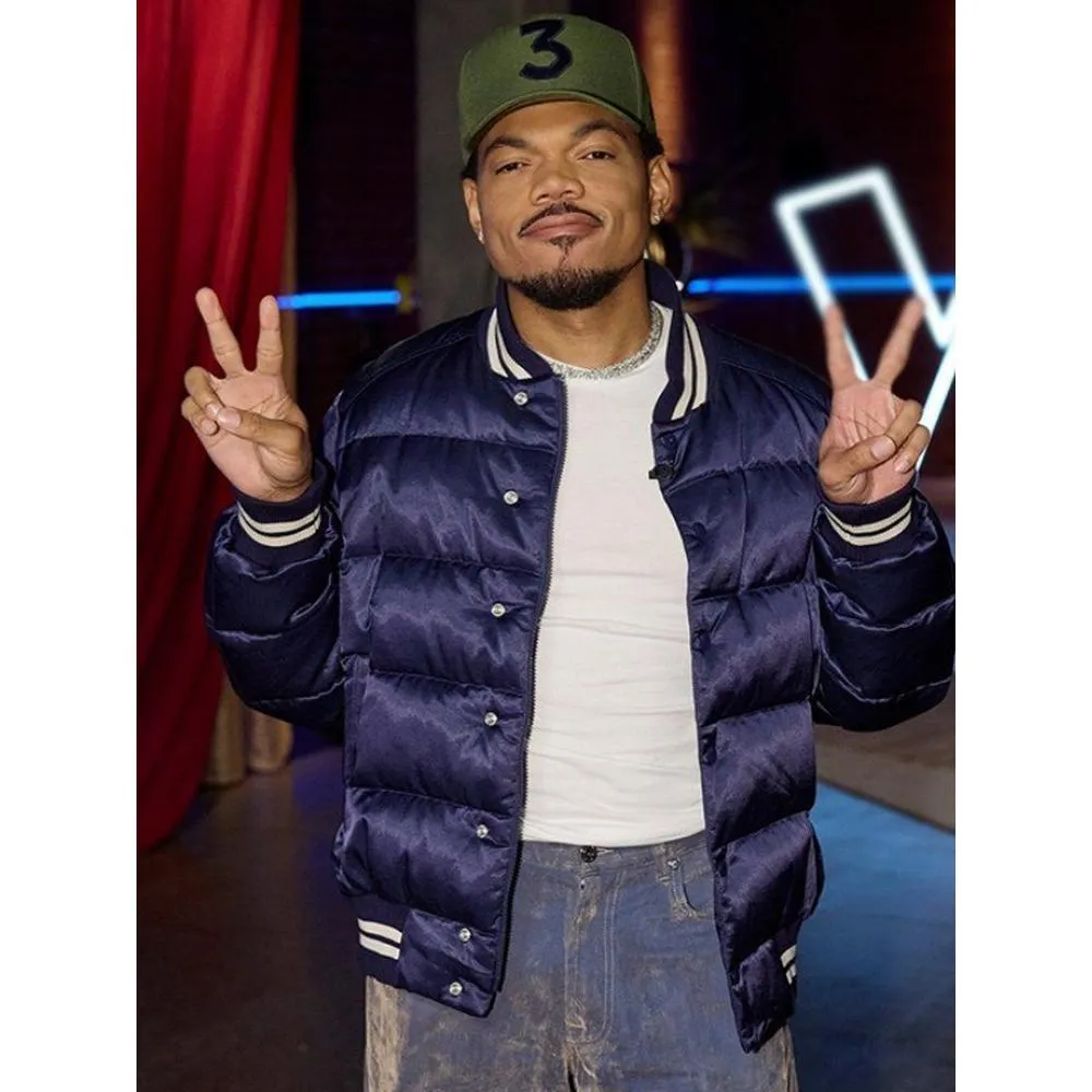 Chance The Rapper Blue Bomber Jacket