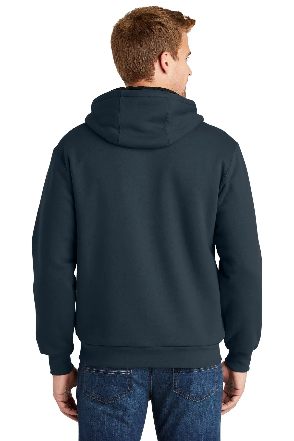 CornerStone Full-Zip Hoodie Thermal Lining, Navy