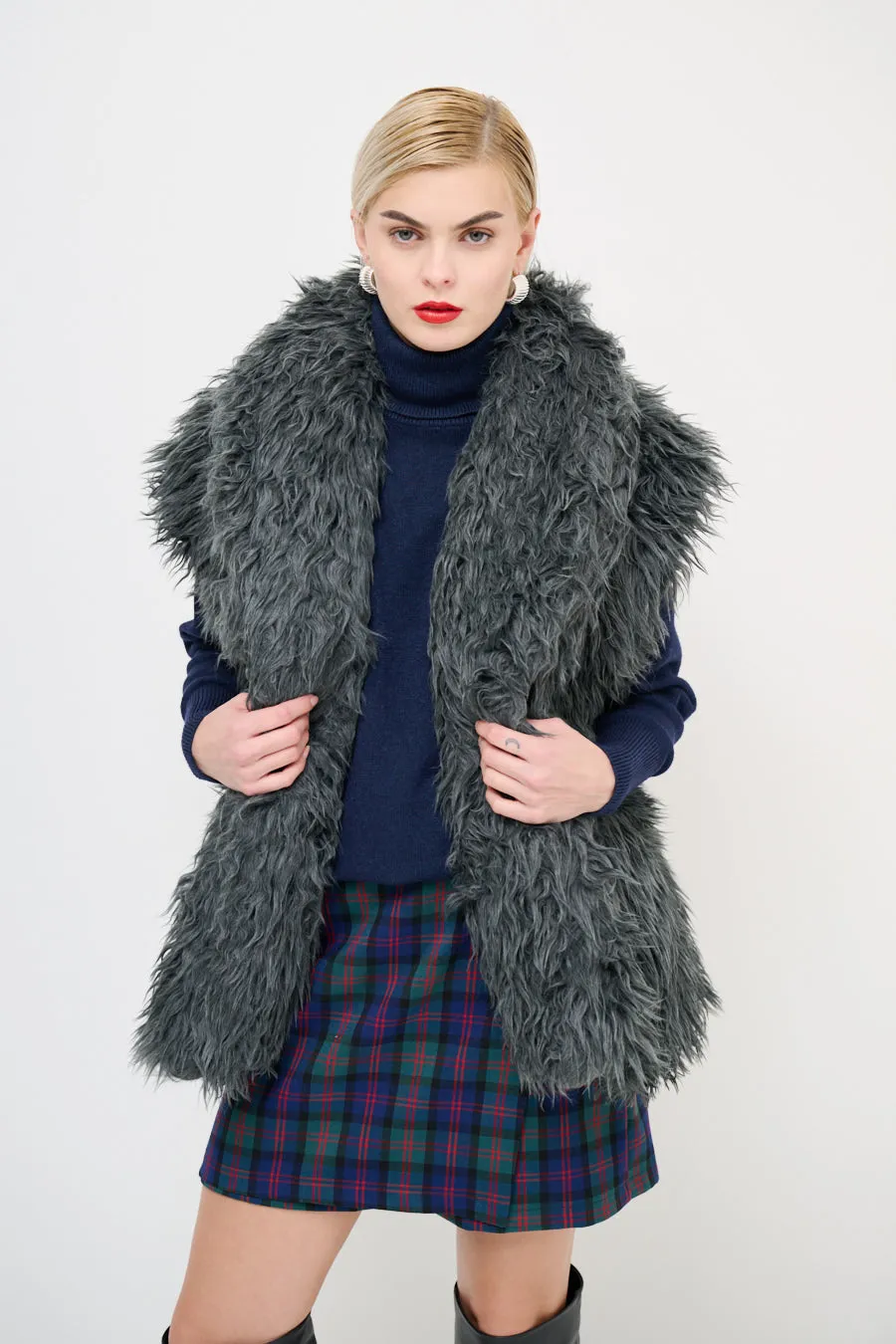 Faux fur vest wholesale