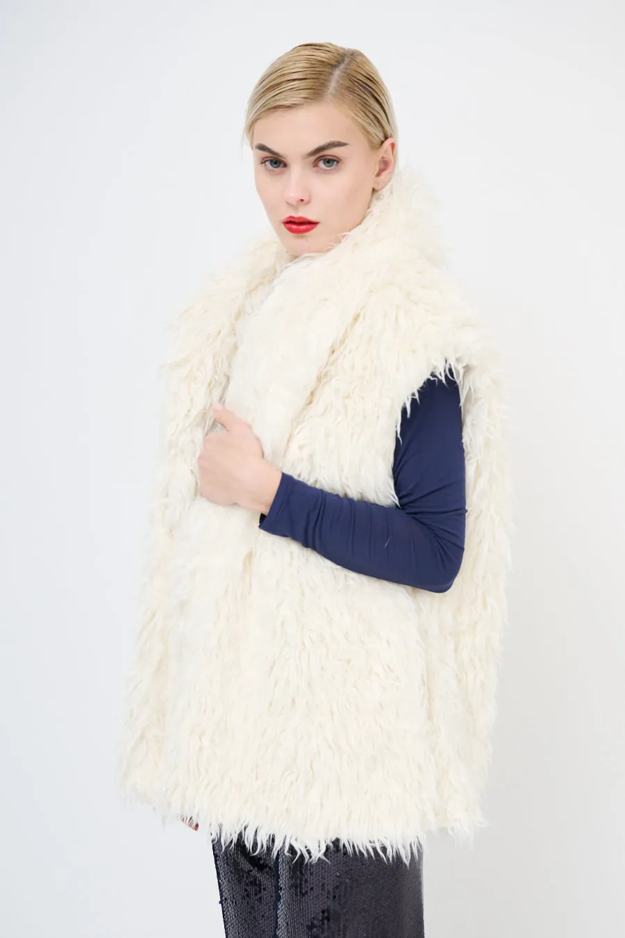 Faux fur vest wholesale