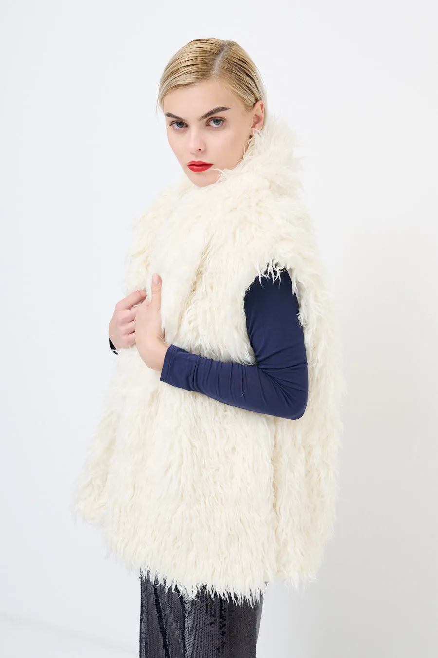 Faux fur vest wholesale