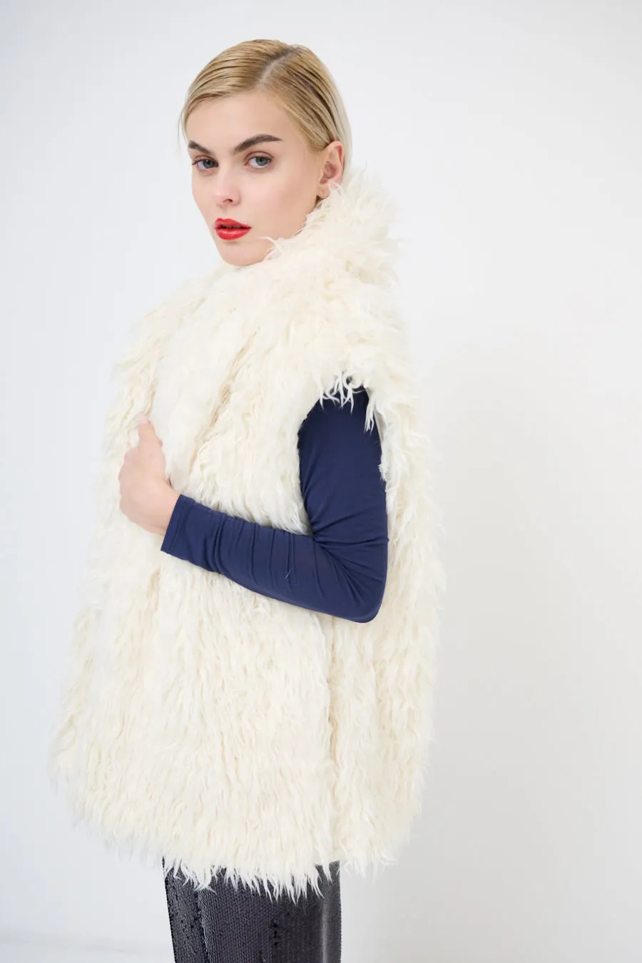 Faux fur vest wholesale