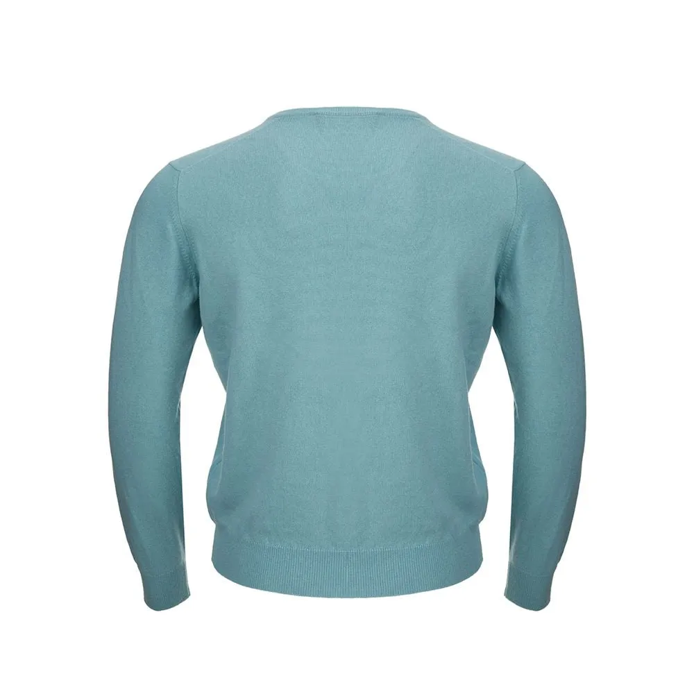 Gran Sasso Turquoise Cashmere Sweater Elegance