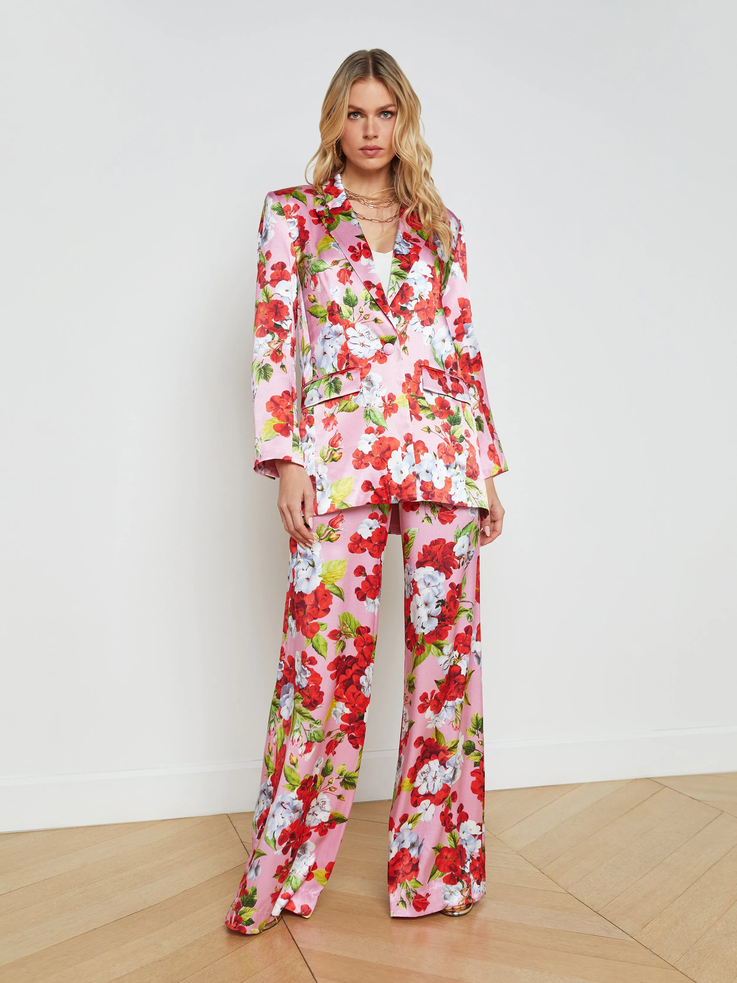 Gwyneth Floral Boyfriend Blazer