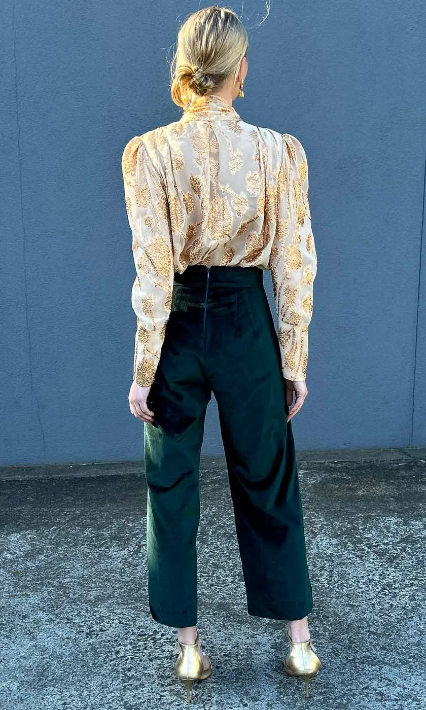 HOSS Blake Emerald Velvet Trouser