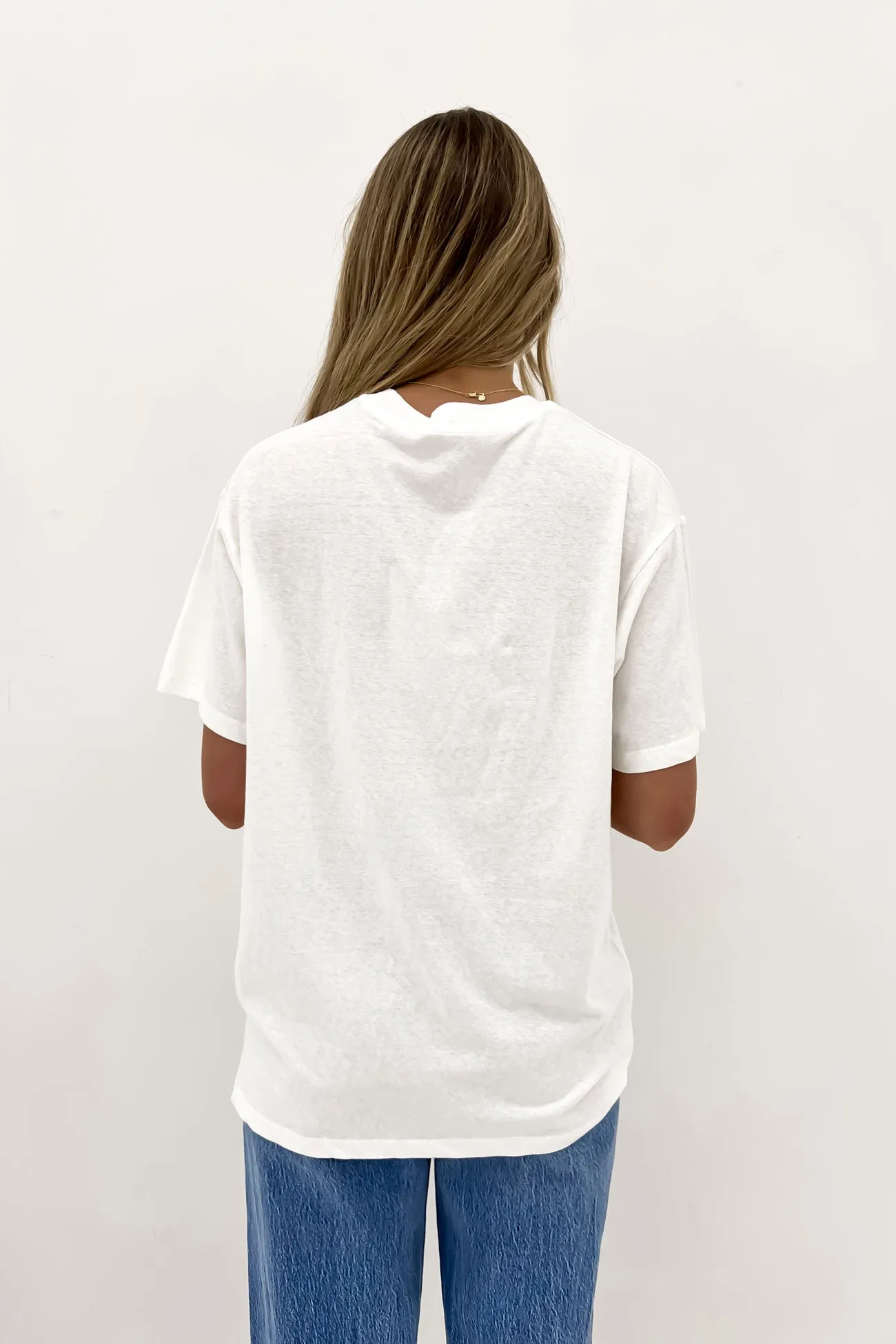 Je T'aime Oversized Tee Vintage White