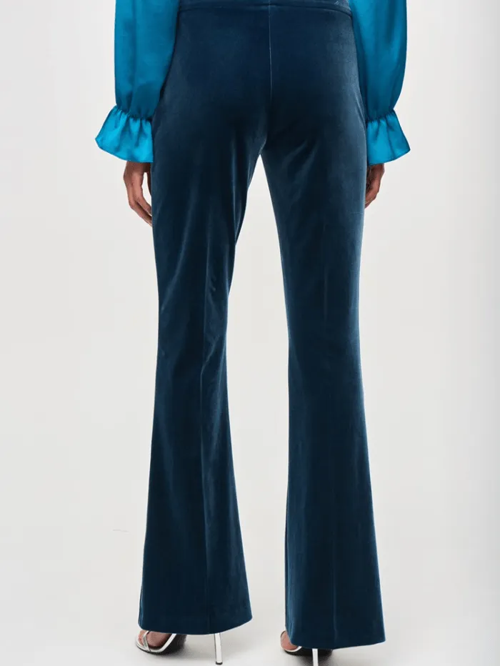 Joseph Ribkoff Nightfall Velvet Flared Pull On Trousers 234289F24 Col 3920