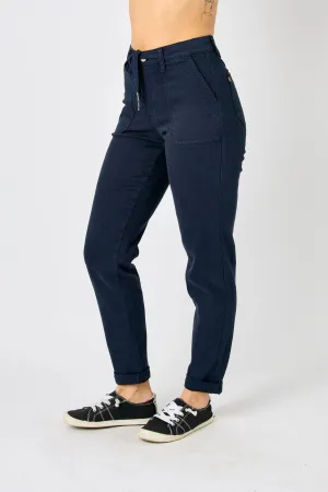 Judy Blue Navy Cuffed Jogger