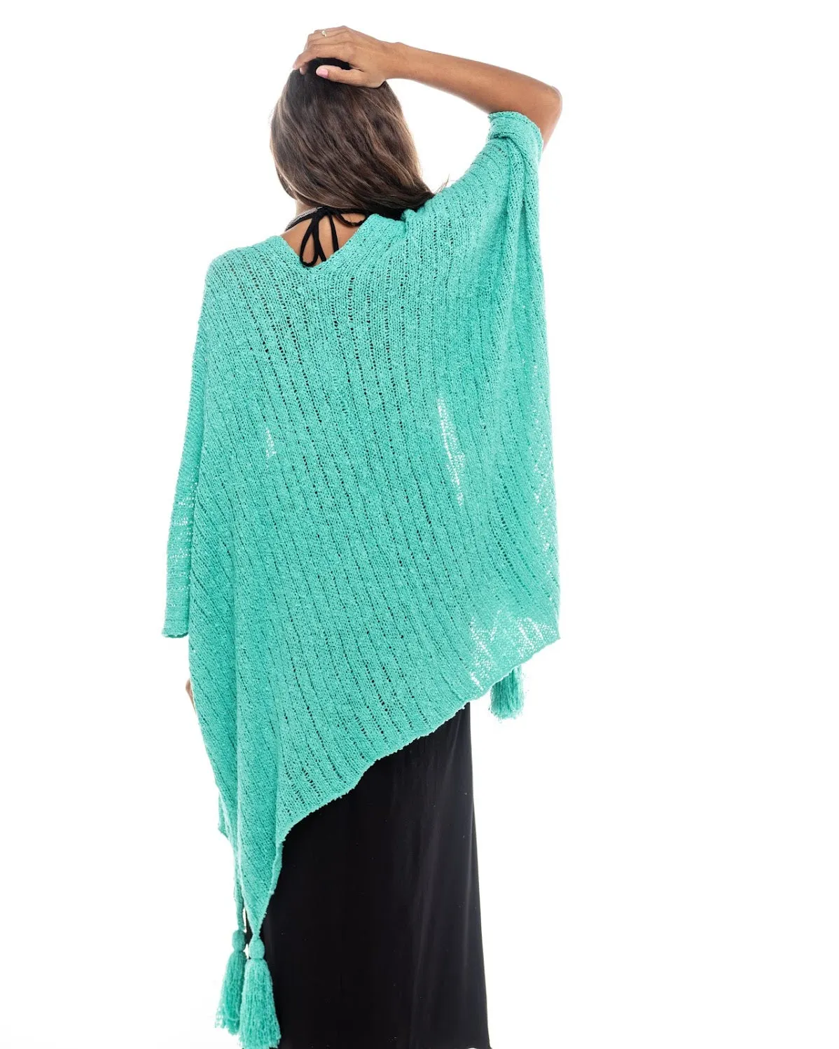 Knitted Open Front Top Shawl Line