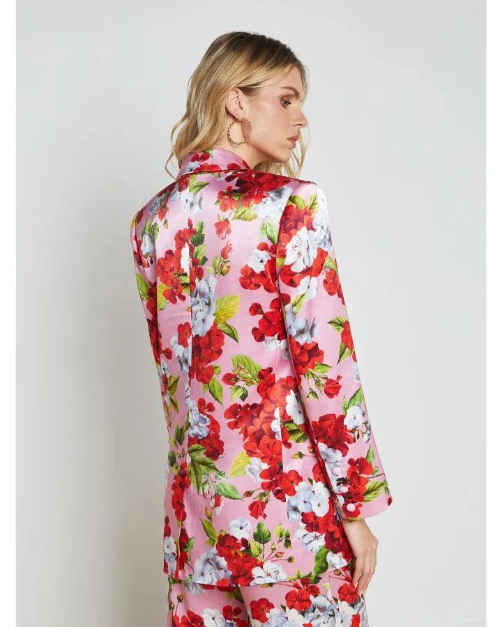 L'Agence Gwyneth Floral Boyfriend Blazer