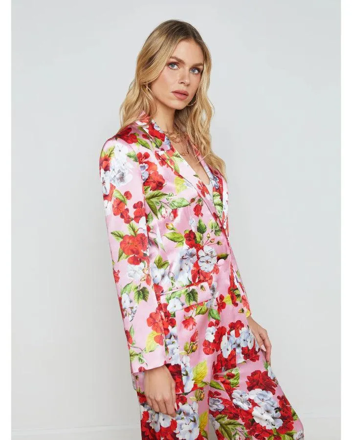 L'Agence Gwyneth Floral Boyfriend Blazer