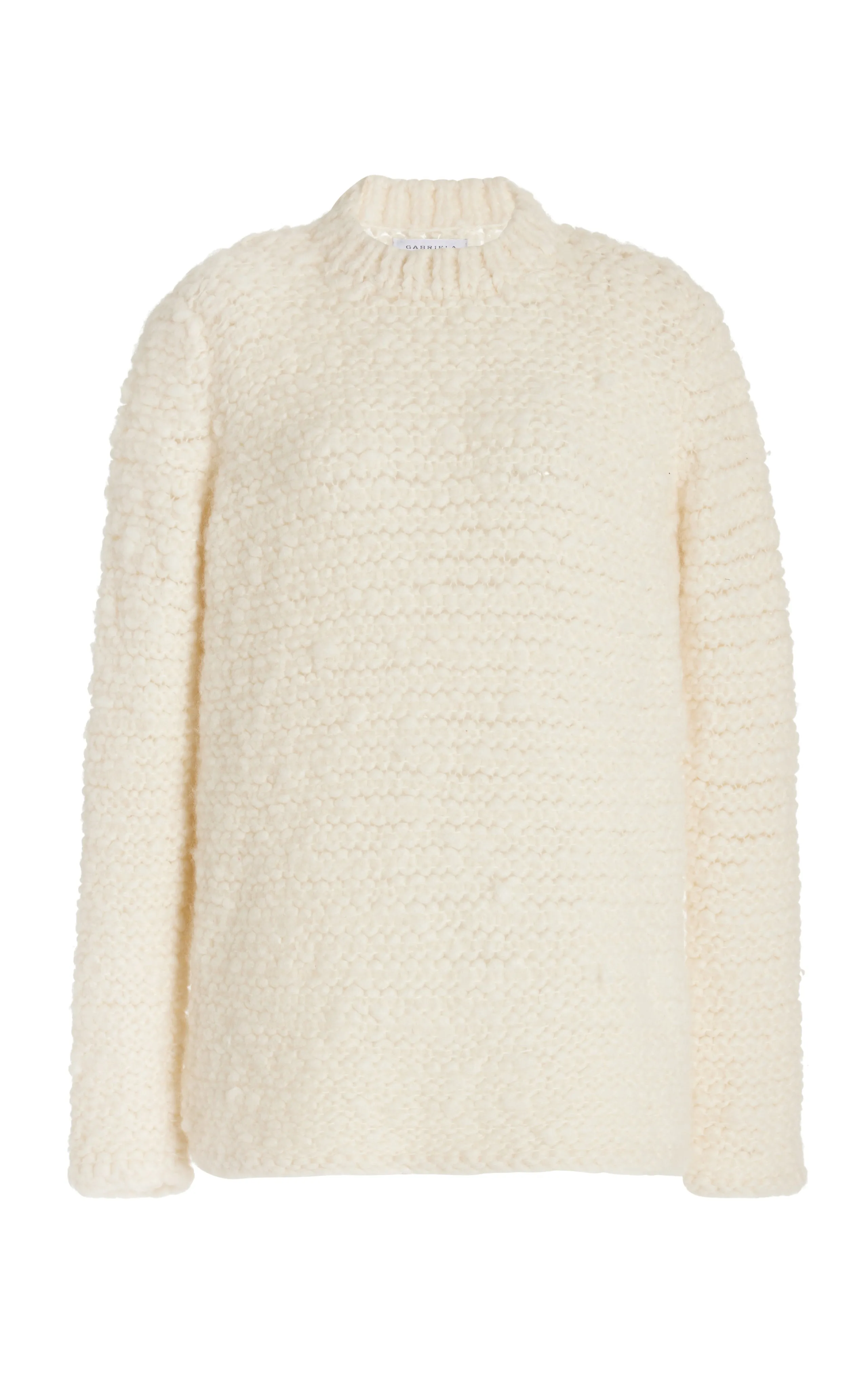 Larenzo Knit Sweater in Ivory Welfat Cashmere