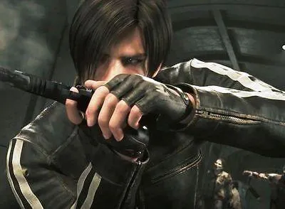 Leon Kennedy Resident Evil Vendetta Black Leather Jacket-BNWT