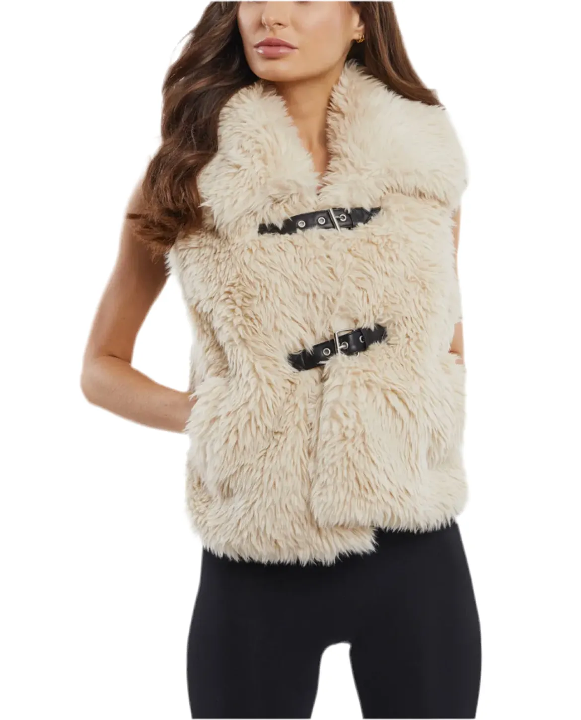 Luxurious faux fur vest