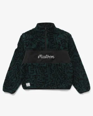 Malbon x Keith Haring Sherpa Pullover, Green