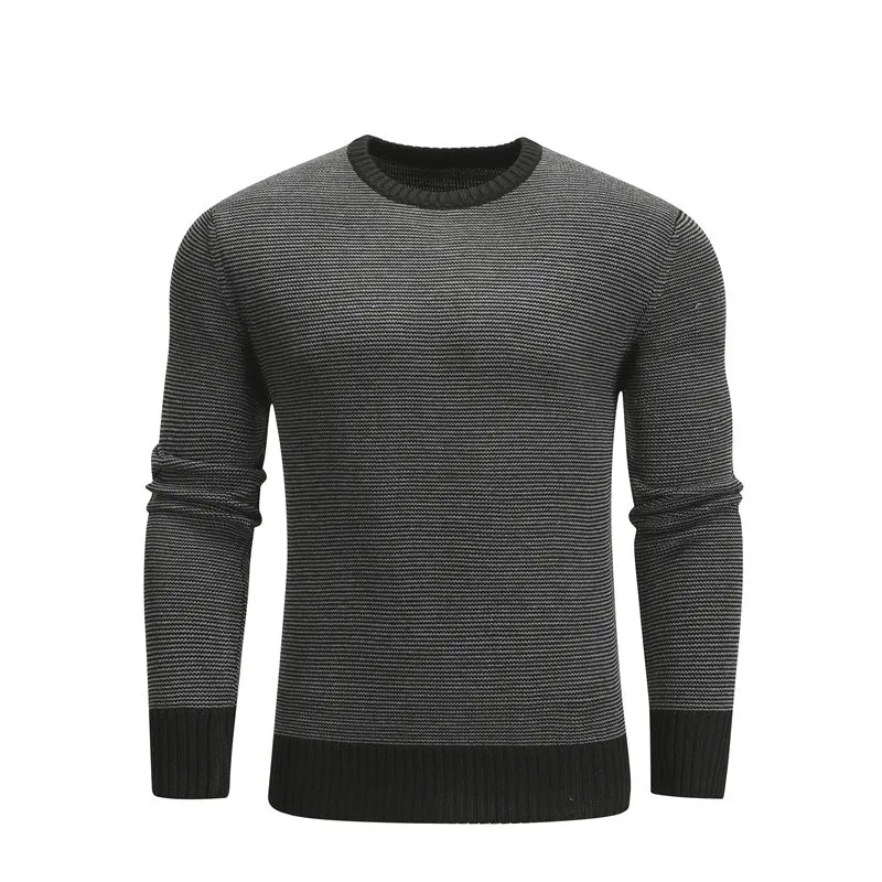 Men’s Casual Knit Pullover Sweater – Sleek and Warm Winter Fashion