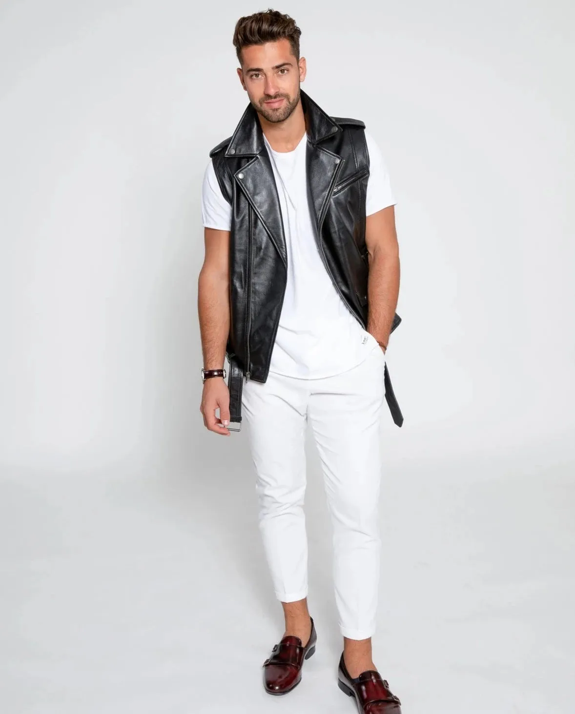 Mens Jax Ultimate Lambskin Leather Vest