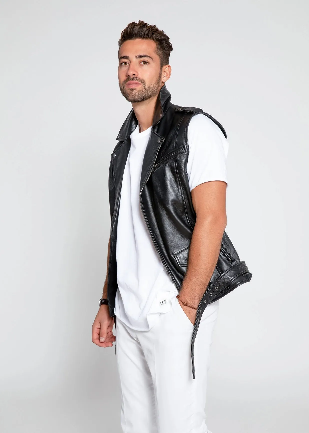 Mens Jax Ultimate Lambskin Leather Vest