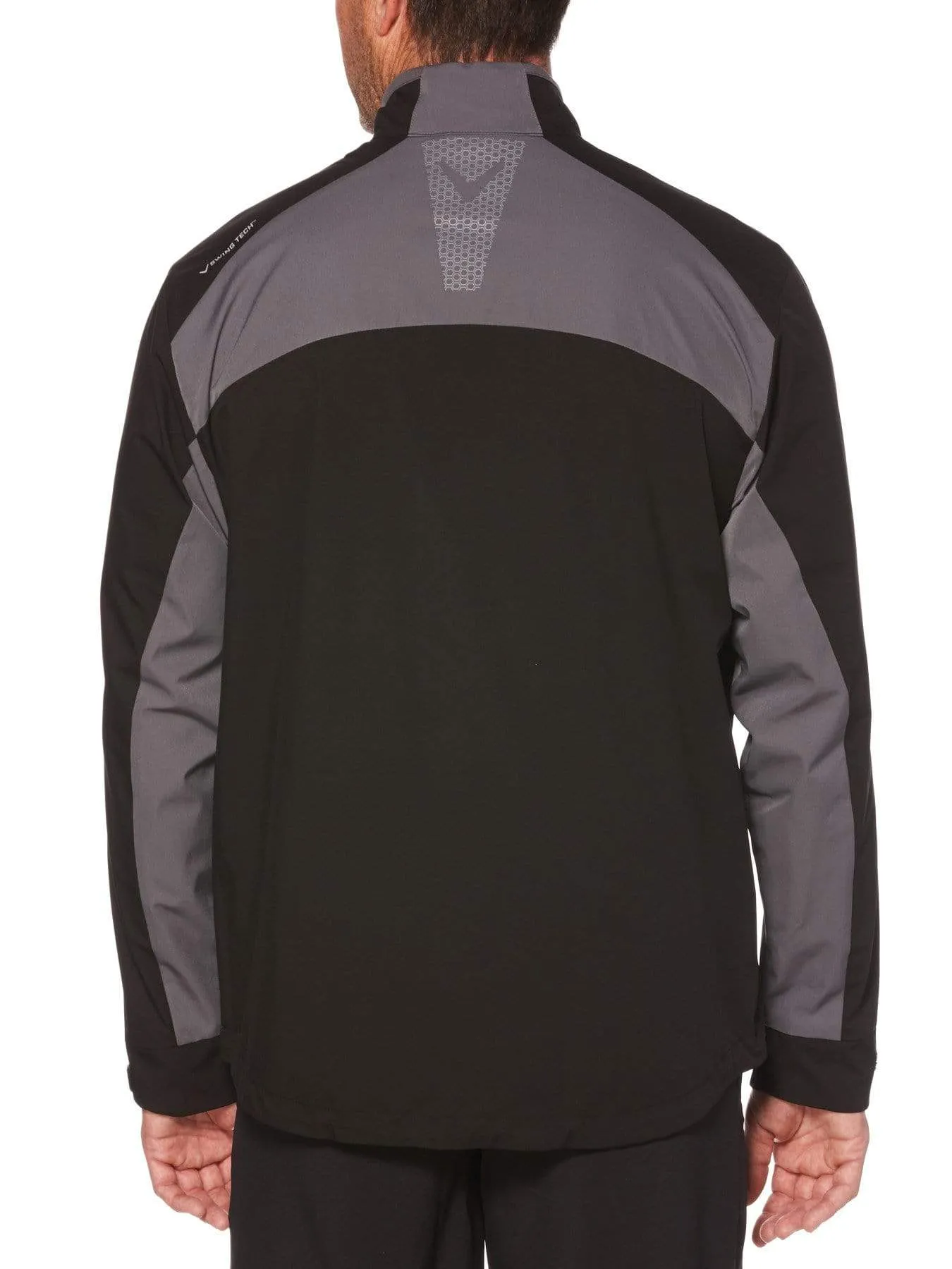 Mens Swing Tech™ 1/4 Zip Color Block Jacket