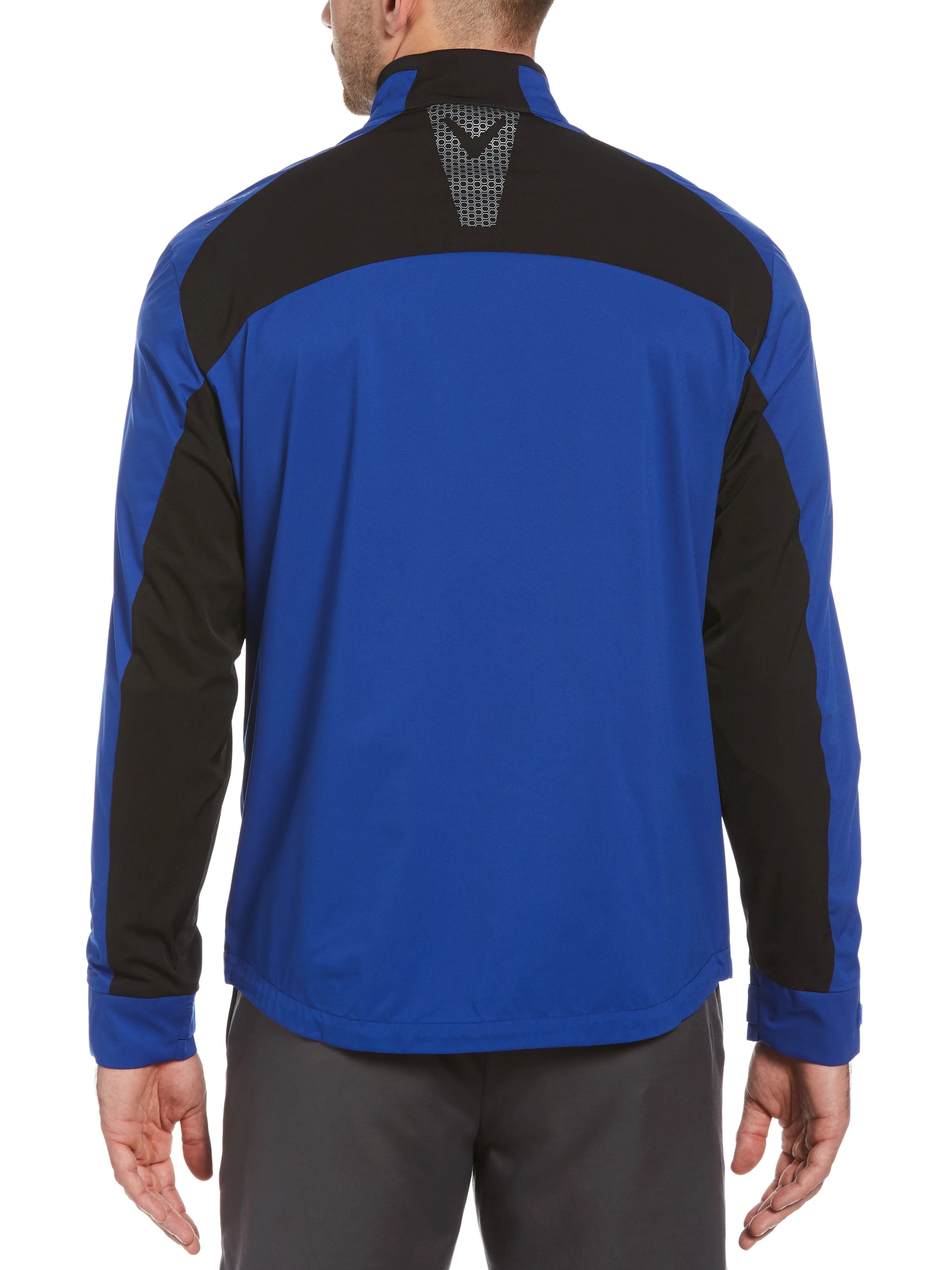 Mens Swing Tech™ 1/4 Zip Color Block Windshirt