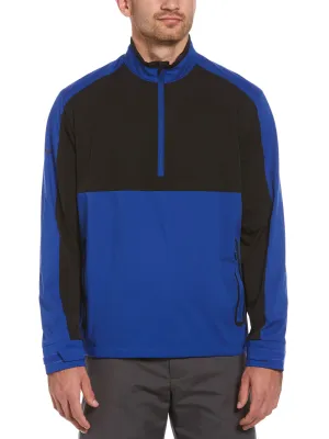 Mens Swing Tech™ 1/4 Zip Color Block Windshirt