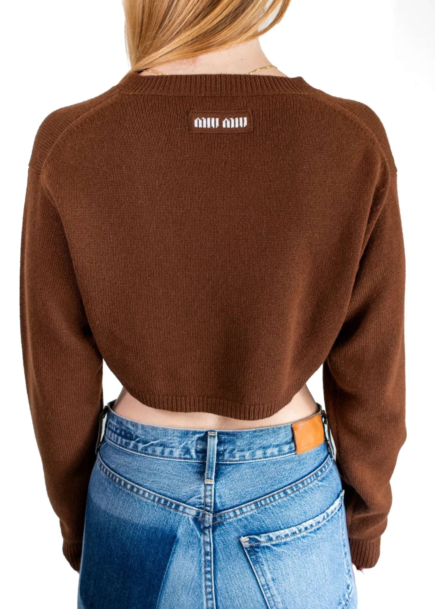 Miu Miu Tobacco Cashmere Sweater