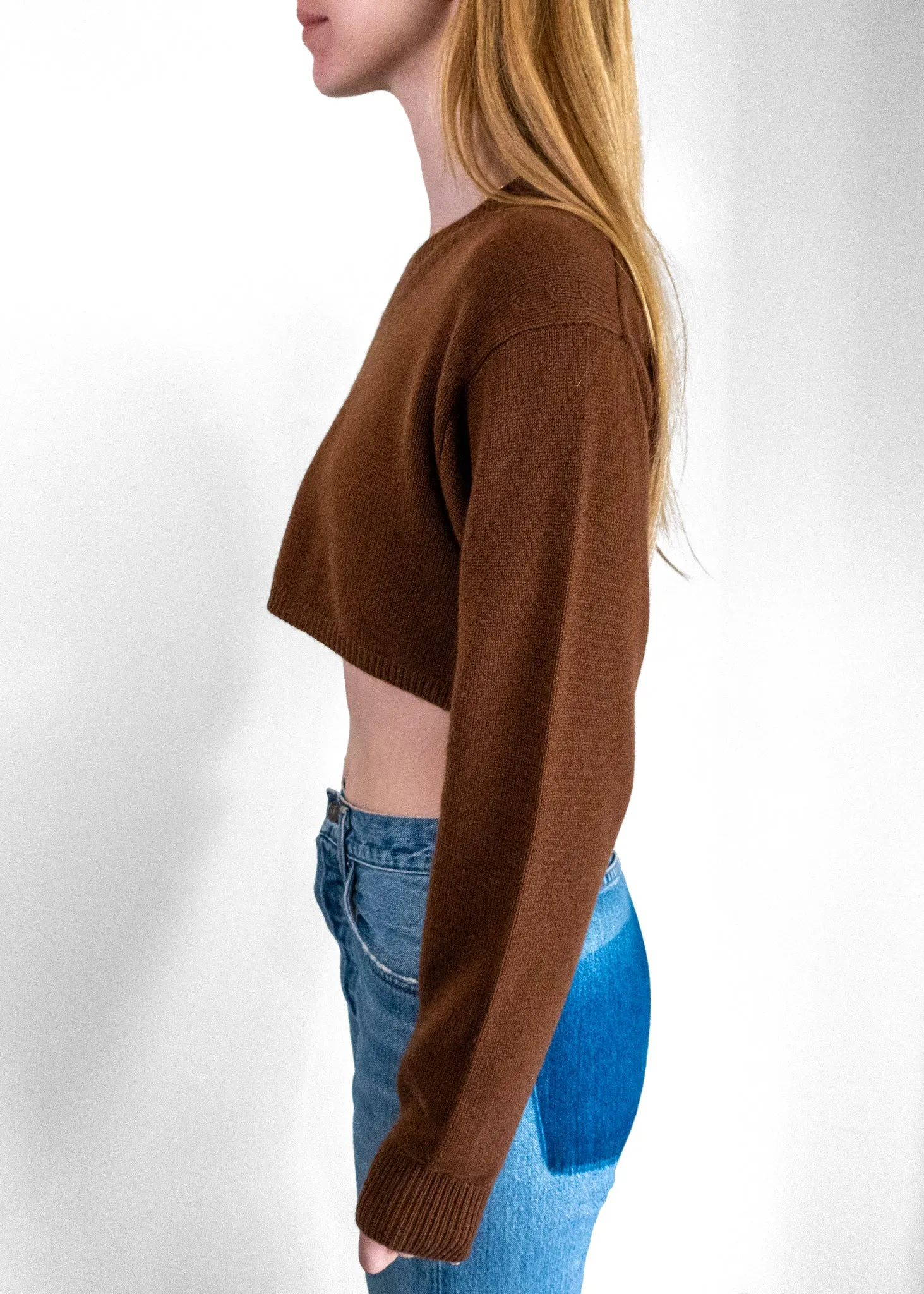 Miu Miu Tobacco Cashmere Sweater