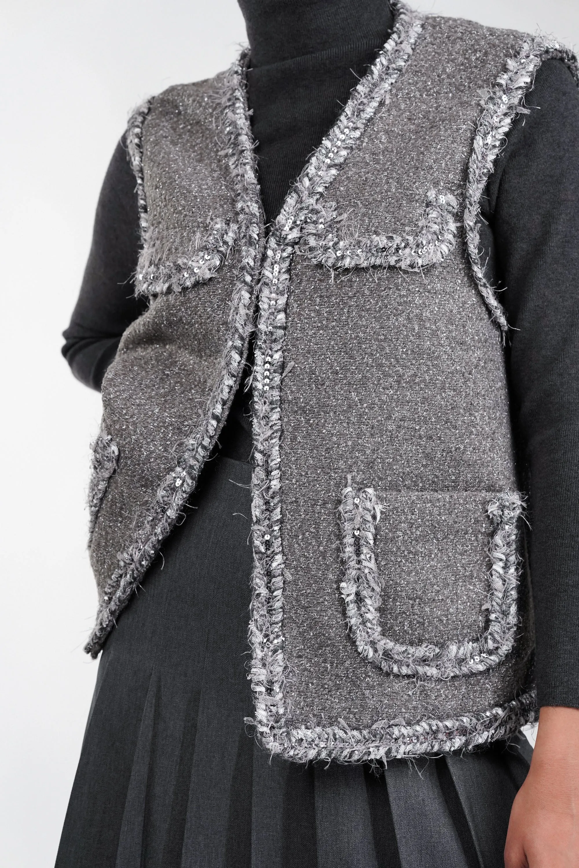 Moonlit Spark Tweed Blazer