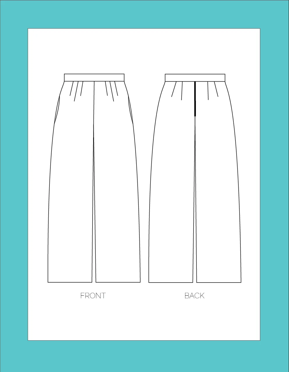 NINA LEE Portobello Trousers Sewing Pattern