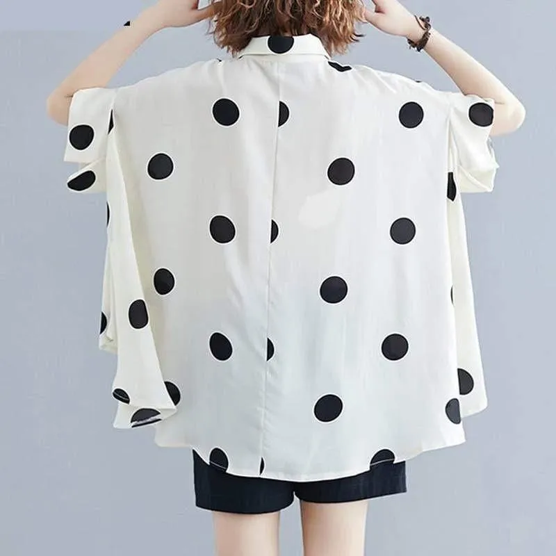 Polka Dot Oversized Shirt