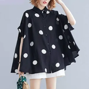 Polka Dot Oversized Shirt