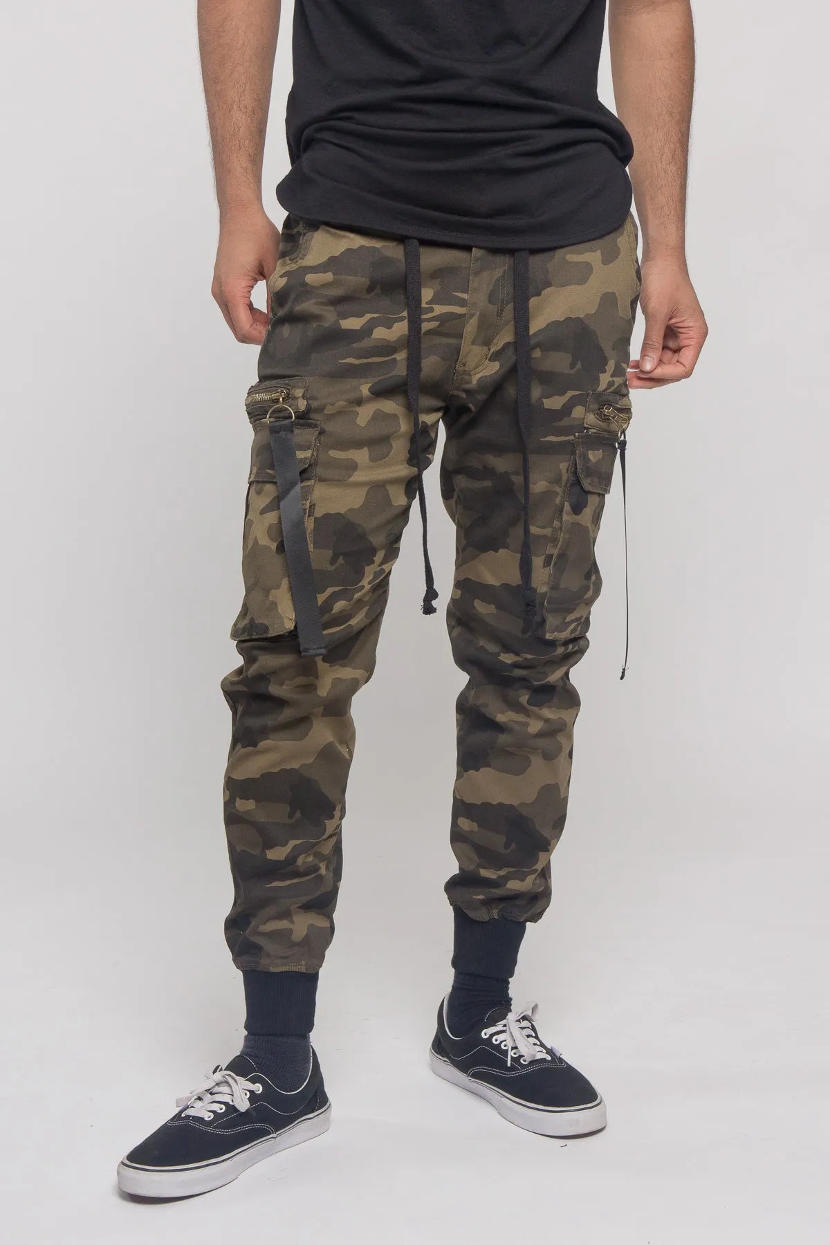 Ribbon Utility Pocket Jogger Pants